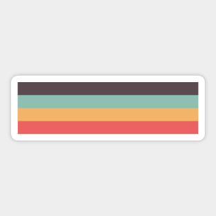 Retro Rainbow Stripe Sticker